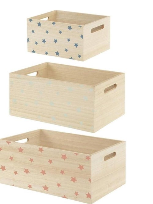 Lot de 3 cagettes étoile - Kiabi