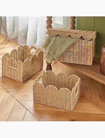 Lot de 3 cagettes rectangulaires en acier cyrielle