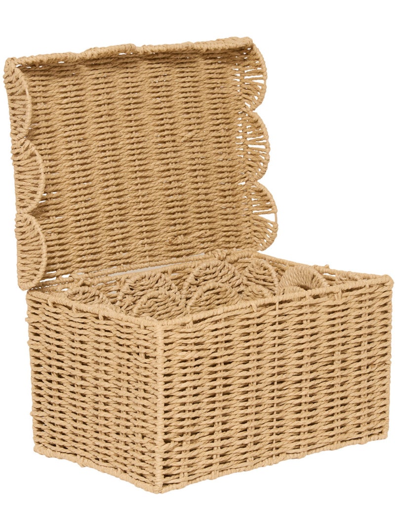 Lot de 3 cagettes rectangulaires en acier CYRIELLE Beige - Kiabi