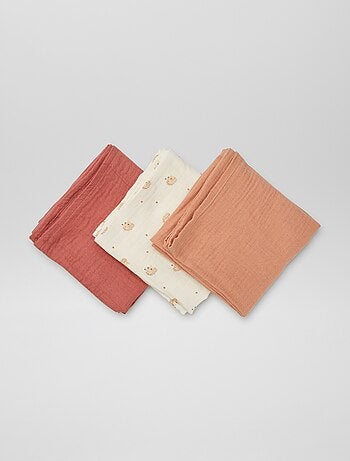 Lot de 3 changes imprimés