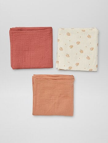 Lot de 3 changes imprimés