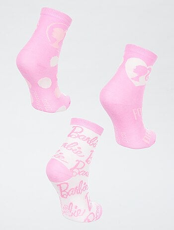 Lot de 3 chaussettes 'Barbie'