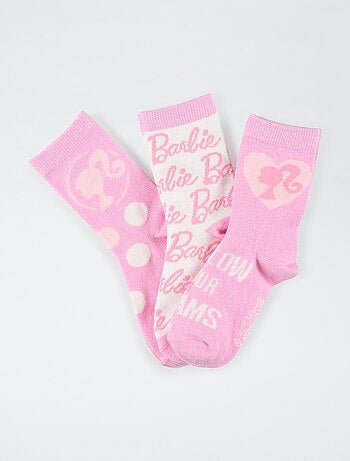 Lot de 3 chaussettes 'Barbie'