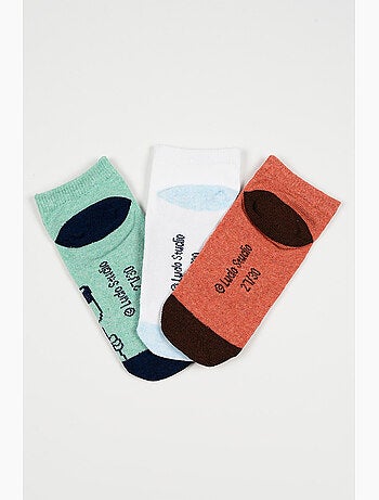 Lot de 3 chaussettes basses Bluey| Licence Officielle