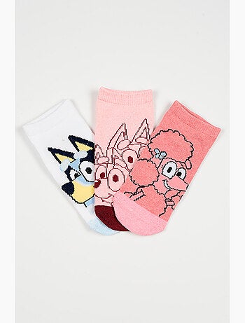 Lot de 3 chaussettes basses Bluey | Licence Officielle