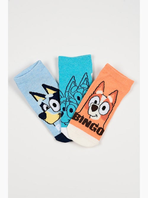 Lot de 3 chaussettes basses  Bluey| Licence Officielle - Kiabi