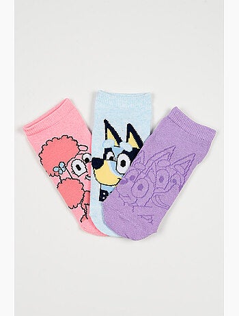 Lot de 3 chaussettes basses Bluey | Licence Officielle