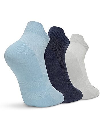 Lot de 3 chaussettes basses golf coton bio golf homme et femme torrey blues