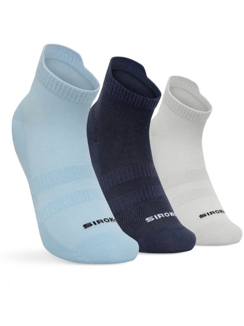 Lot de 3 chaussettes basses golf coton bio golf homme et femme torrey blues - Kiabi Lot de 3 chaussettes basses golf coton bio golf homme et femme torrey blues - Kiabi