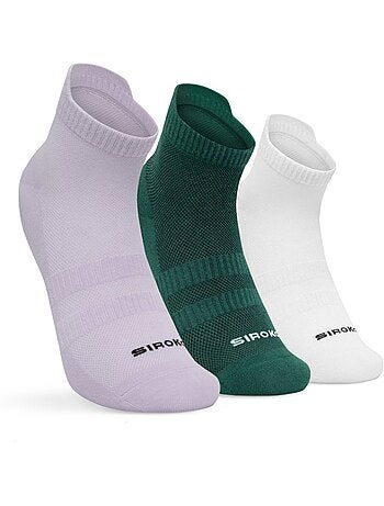 Lot de 3 chaussettes basses golf coton bio golf homme et femme true