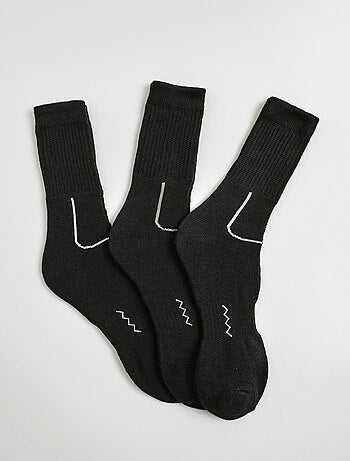 Lot de 3 Chaussettes bicolores bouclettes - AFIBEL