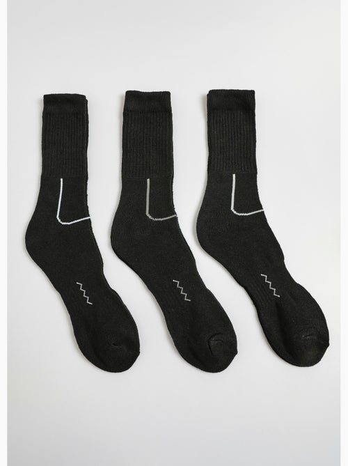 Lot de 3 Chaussettes bicolores bouclettes - AFIBEL - Kiabi