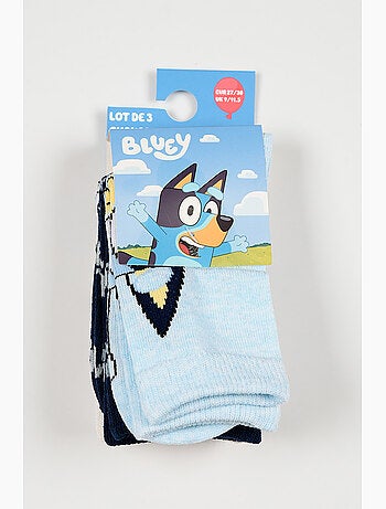 Lot de 3 Chaussettes Bluey| Licence Officielle