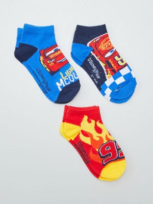 Lot De 6 Paires De Chaussettes Cars Pour Enfant - Motifs Disney, Confort Garanti