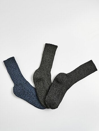 Lot de 3 Chaussettes chaudes avec laine