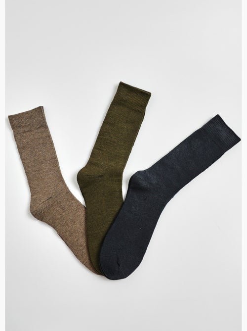 Lot de 3 Chaussettes chaudes - Kiabi Lot de 3 Chaussettes chaudes - Kiabi