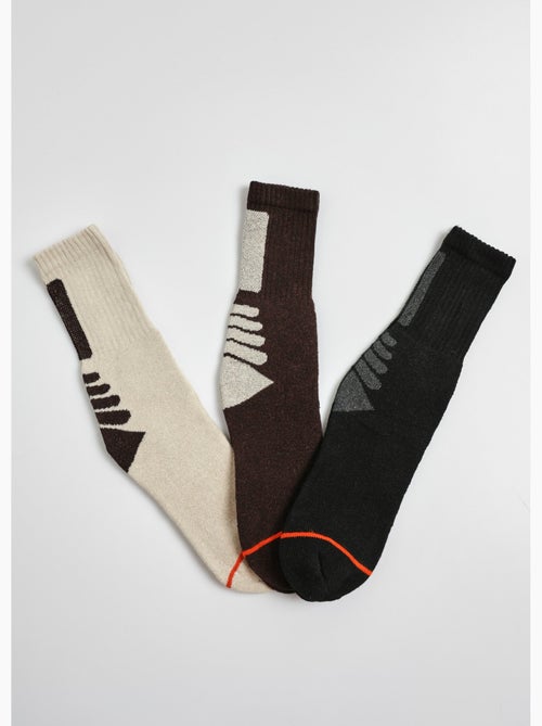 Lot de 3 Chaussettes confort de randonnée - Kiabi Lot de 3 Chaussettes confort de randonnée - Kiabi