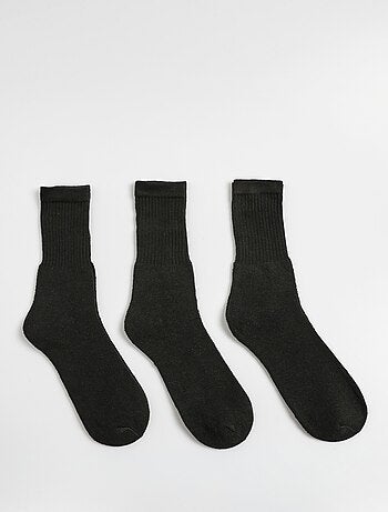 Lot de 3 Chaussettes de sport à côtes