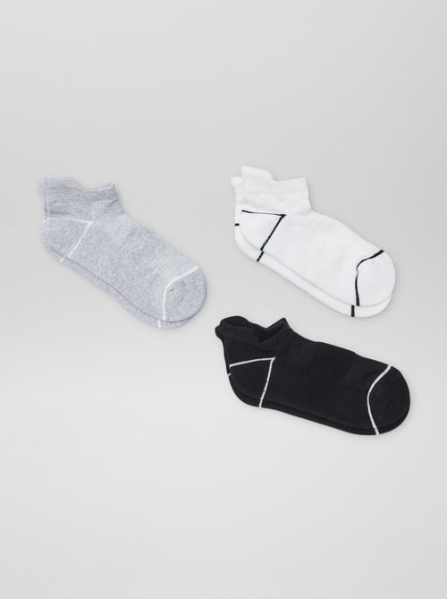 Lot de 3 chaussettes de sport invisibles - Kiabi