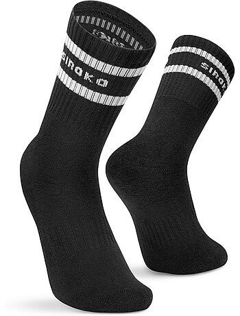 Lot de 3 chaussettes de sport mi-mollet fitness homme et femme sidekick slate