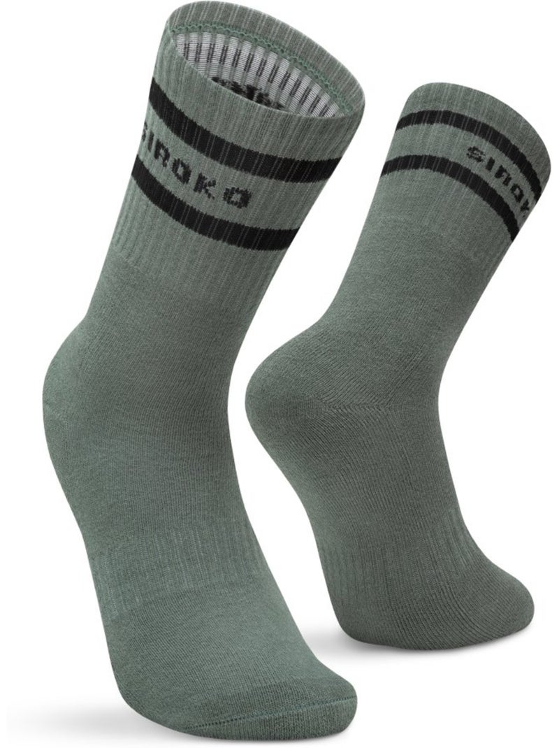 Lot de 3 chaussettes de sport mi-mollet fitness homme et femme sidekick slate Blanc - Kiabi