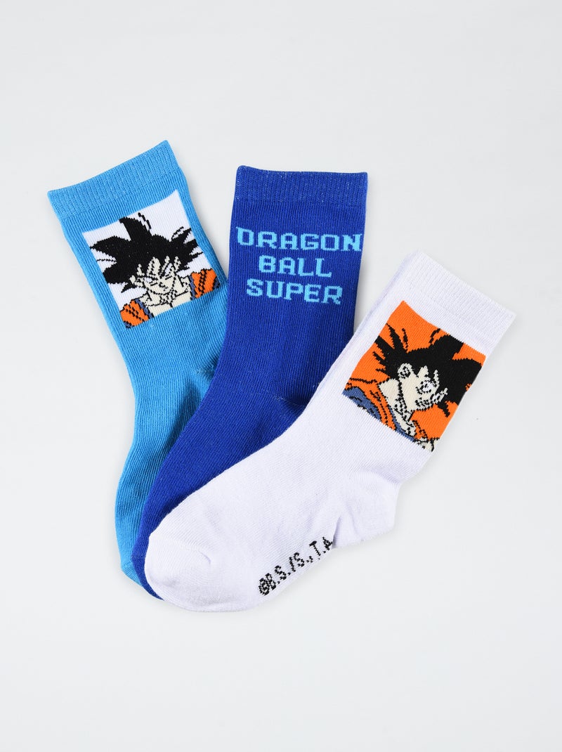 Lot de 3 chaussettes 'Dragon Ball Z' BLEU - Kiabi