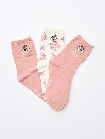 Lot de 3 chaussettes fantaisies 'Tic&Tac'