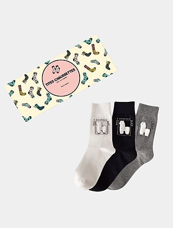 Lot de 3 Chaussettes Hautes Lama