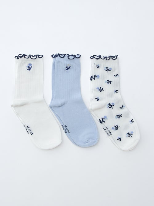 Lot de 3 chaussettes imprimées - Kiabi Lot de 3 chaussettes imprimées - Kiabi