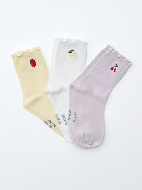 Lot de 3 chaussettes imprimées - Kiabi Lot de 3 chaussettes imprimées - Kiabi