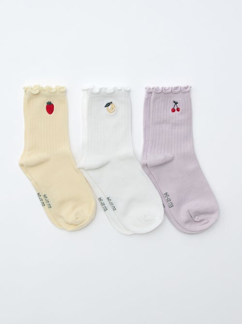 Lot de 3 chaussettes imprimées - Kiabi Lot de 3 chaussettes imprimées - Kiabi