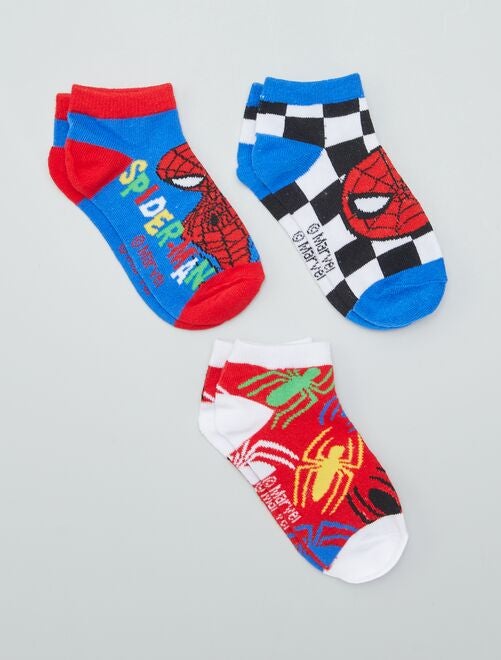 Lot de 3 chaussettes invisibles 'Spiderman' - Kiabi