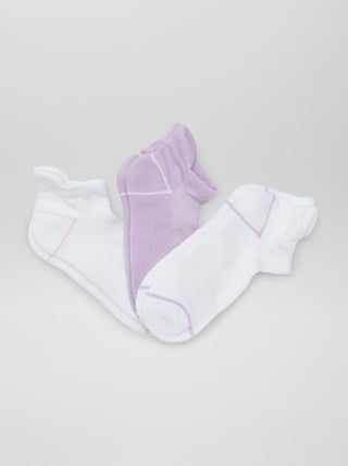 Lot de 3 chaussettes invisibles sport