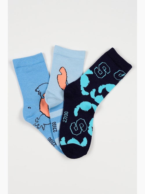 Lot de 3 Chaussettes Lilo et Stich| Licence Officielle - Kiabi