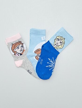 Lot de 3 chaussettes mi-hautes 'Reine des Neiges'