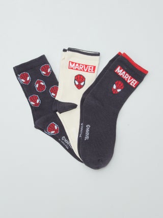 Lot de 3 chaussettes mi-hautes 'Spider-man'