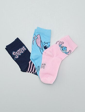 Lot de 3 chaussettes mi-hautes 'Stitch'