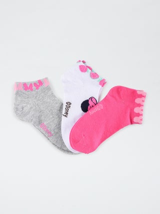 Lot de 3 chaussettes 'Minnie'