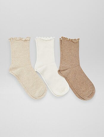 Lot De 3 Paires De Collants épais DIM Taille 1 - Coloris Multicolore, Style Thermique, Neuf Avec étiquettes