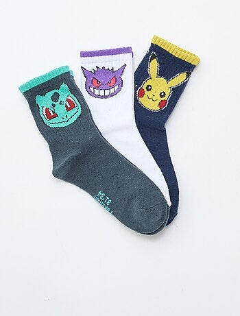 Lot de 3 chaussettes 'Pokemon'