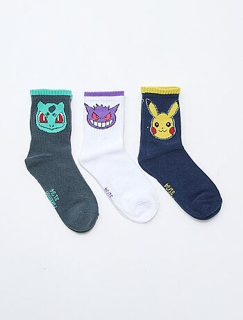 Lot de 3 chaussettes 'Pokemon'