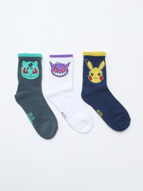 Lot de 3 chaussettes 'Pokemon' - Kiabi