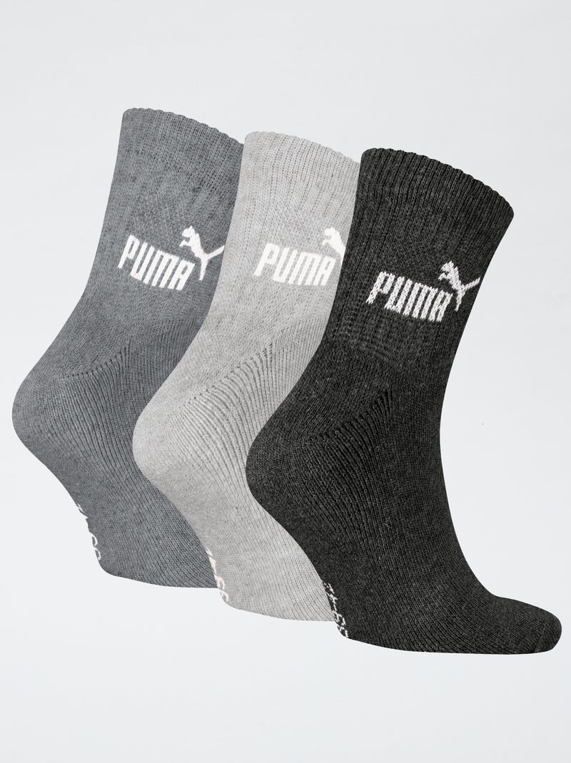 Lot de 3 chaussettes 'Puma' GRIS - Kiabi