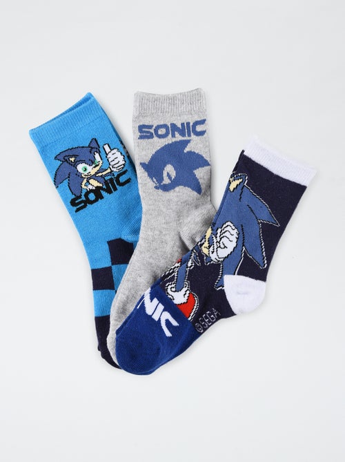 Lot de 3 chaussettes 'Sonic' - Kiabi