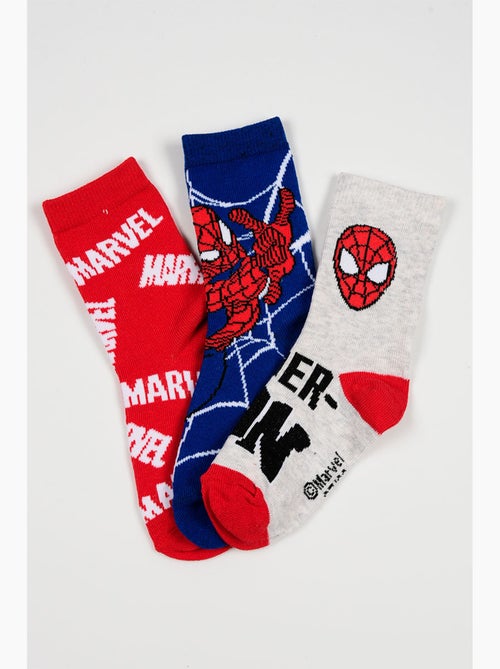 Lot de 3 Chaussettes Spiderman| Licence Officielle - Kiabi