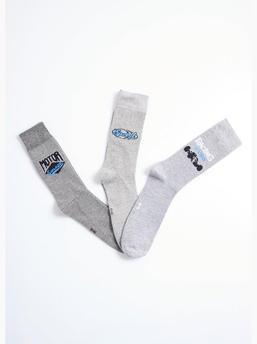 Lot de 3  Chaussettes sports mécaniques - AFIBEL - Kiabi