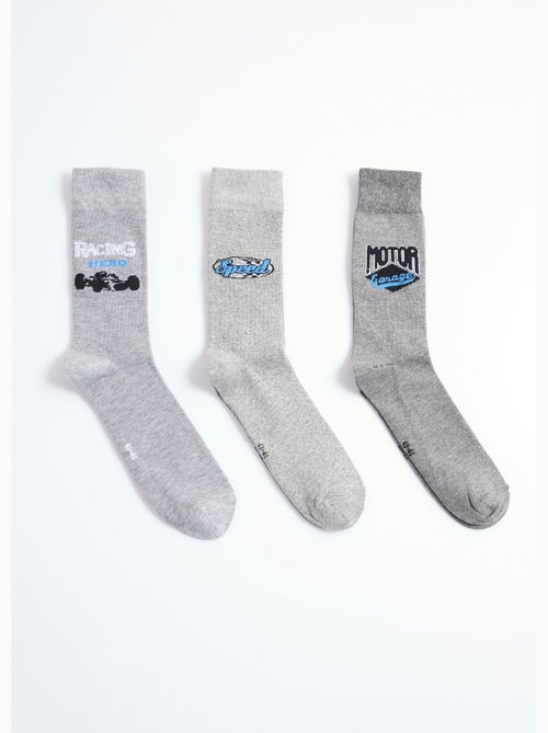 Lot de 3  Chaussettes sports mécaniques - AFIBEL - Kiabi