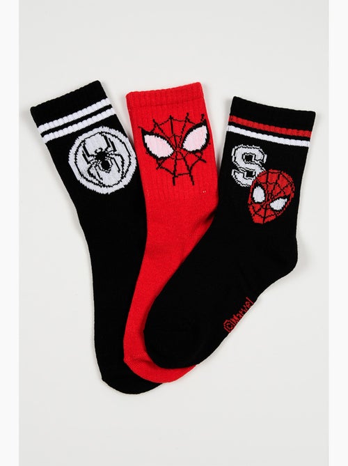 Lot de 3 chaussettes tennis  Spiderman| Licence Officielle - Kiabi