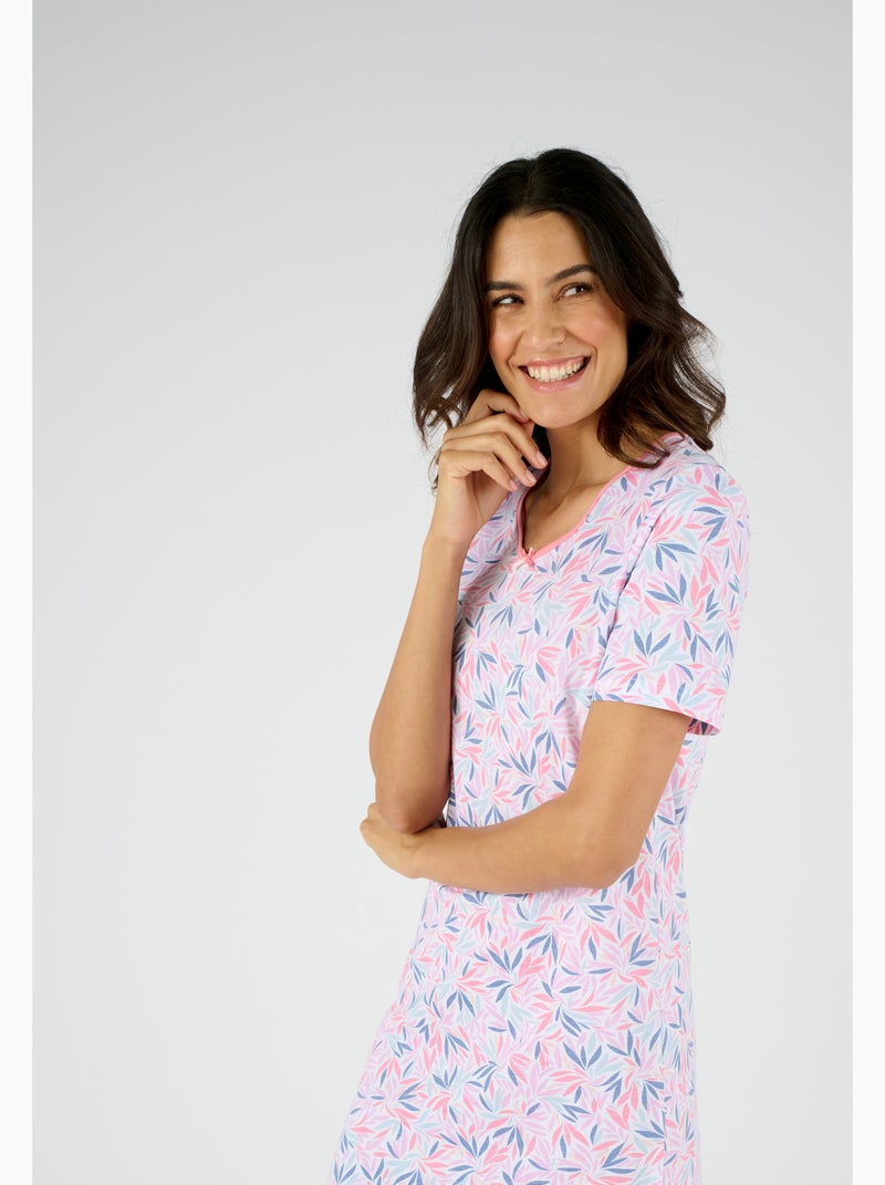 Lot de 3 chemises de nuit, 2 longueurs - Damart Corail - Kiabi