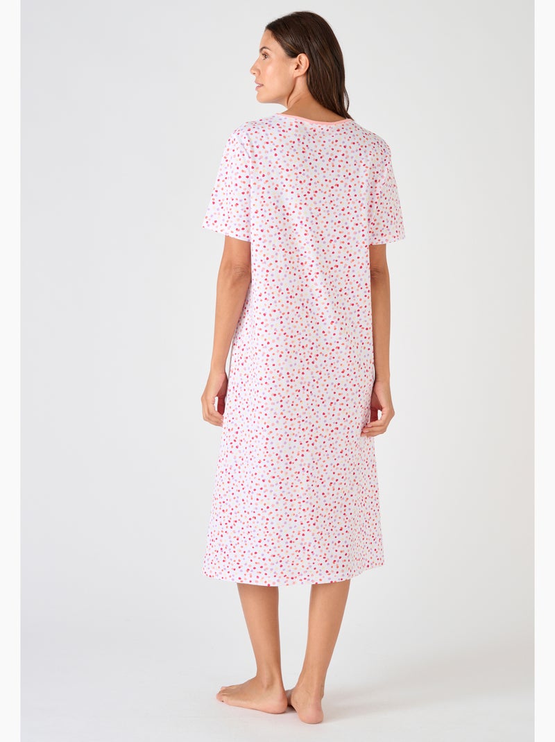 Lot de 3 chemises de nuit, 2 longueurs - Damart Rose pâle - Kiabi